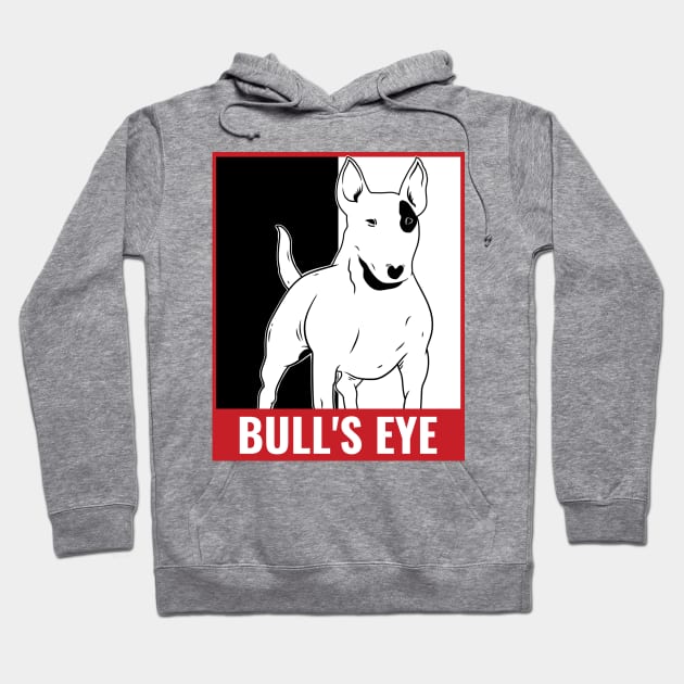 English Bull Terrier - Bull's Eye Hoodie by Kcaand